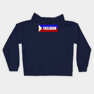 Tacloban City Leyte in Philippines Flag Kids Hoodie